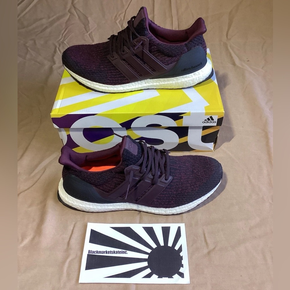 Adidas UltraBoost 3.0 Deep Burgundy S80732 Men's Size 10.5